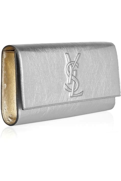 ysl silver clutch|ysl clutch nordstrom.